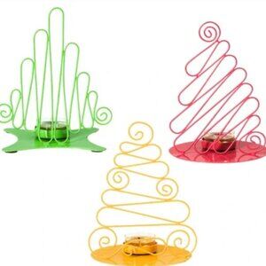 Partylite - Jolly Trees Tealight Holder (3) NIB